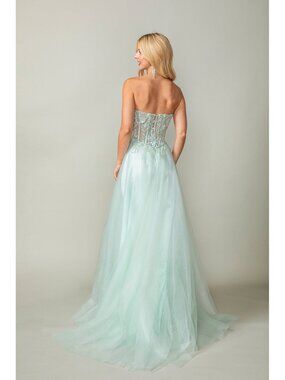NEW MINT Evening Gown Floor Length Formal Elegant Stunning 4406